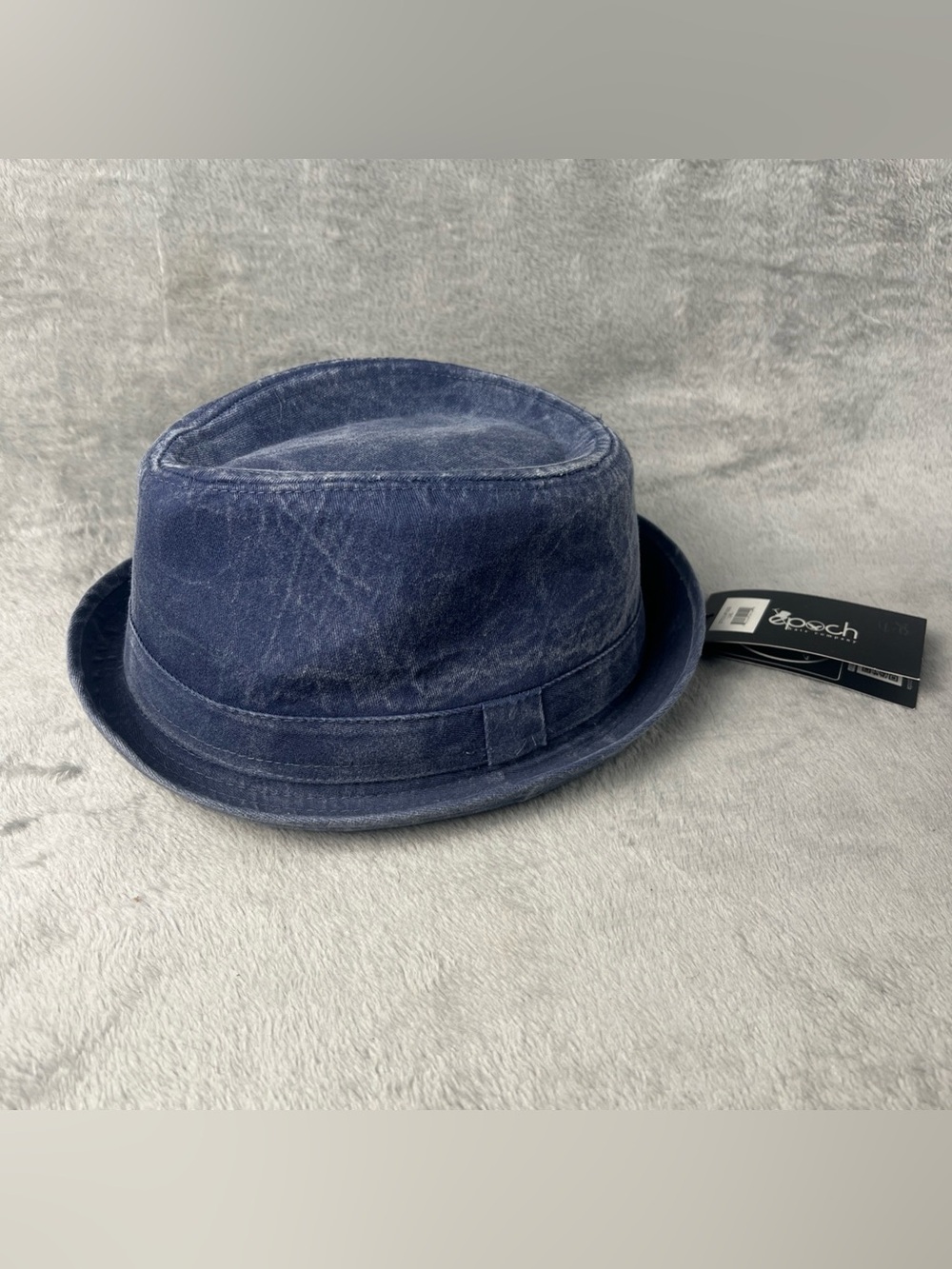 Epoch Hats Company Men's Washed Denim Cotton Fedora Hat Classic Look